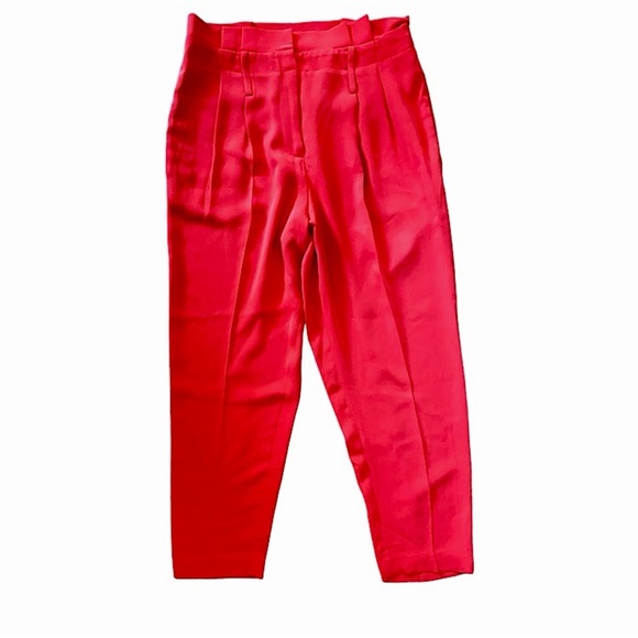 Boden Melina Orange High Waist Taper Trousers Pants - Picture 5 of 13